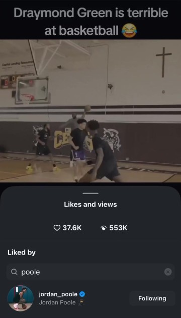 难以释怀！美媒晒追梦打野球各种打铁和三不沾 普尔点赞